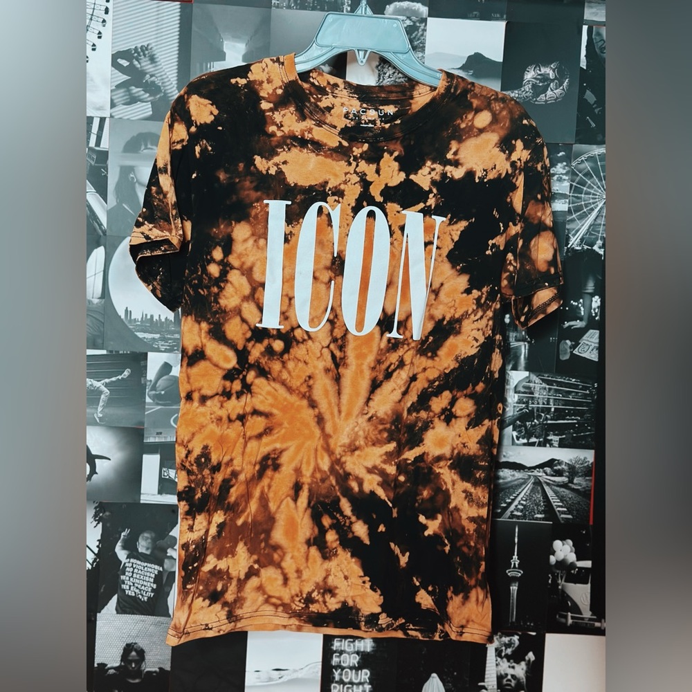 Custom Bleach Dyed Graphic Tee